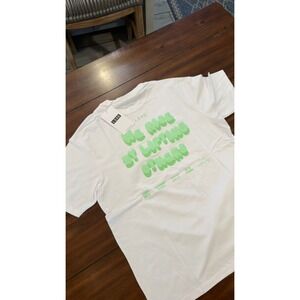 LSKD Together We Rise FLXCotton Oversized Tee White Solar Lime USST03339 M